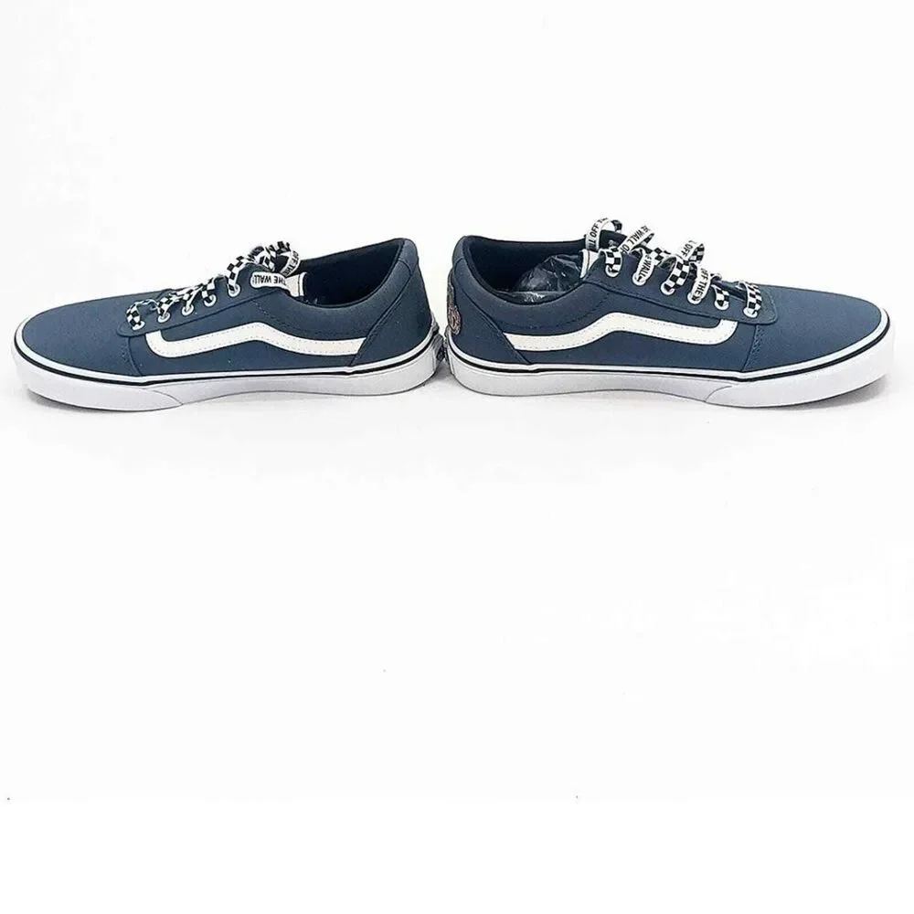 Vans Off the Wall Ward Skate Shoes Sneakers Blue Denim Size Youth 6